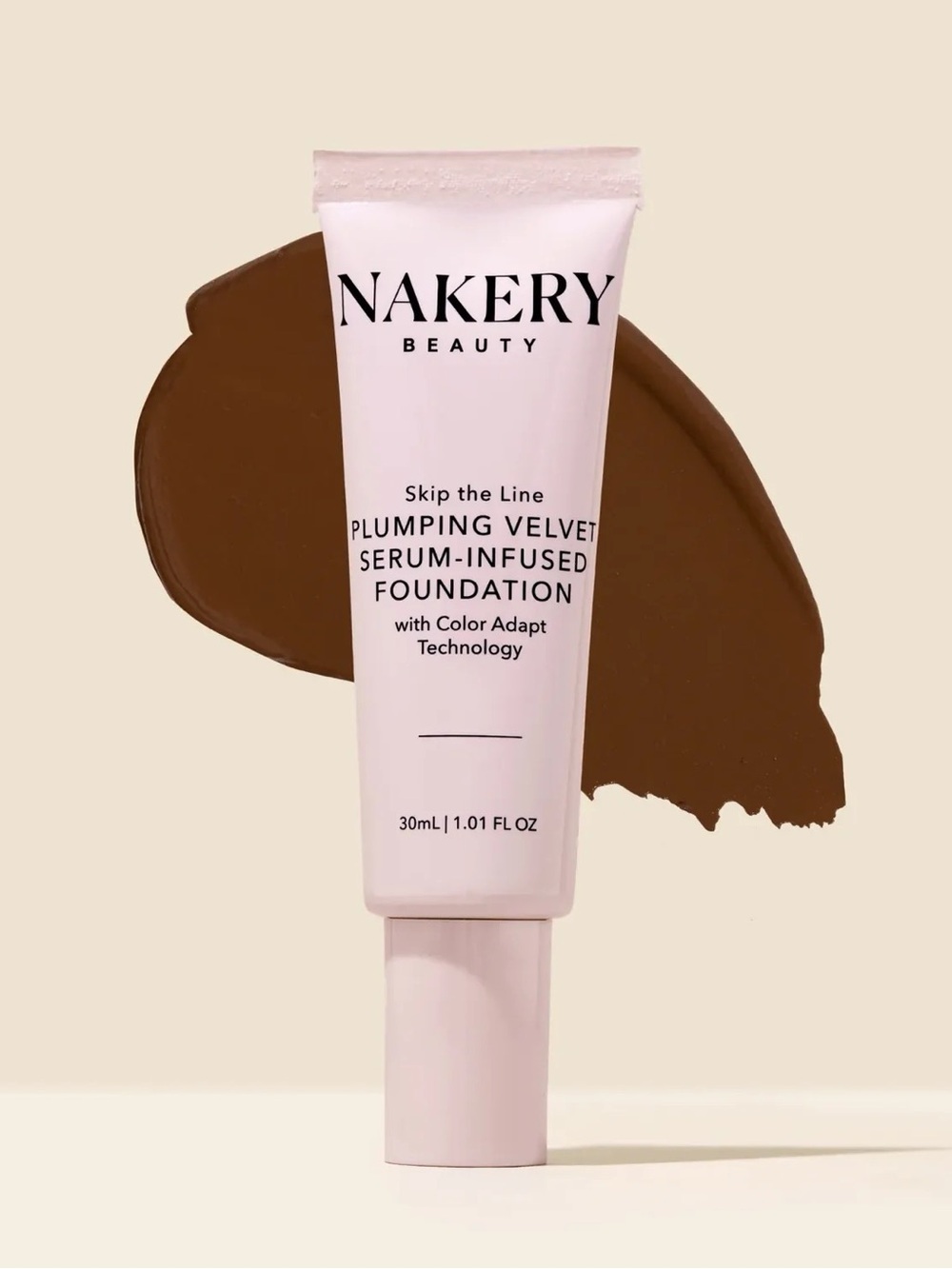 Nakery Beauty Plumping Velvet Serum-Infused Foundation - Deep